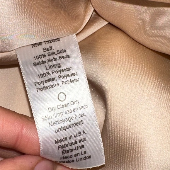 Anthropologie Delfi Collective Silk V-Neck Drop-Waist Dress - Picture 5 of 6